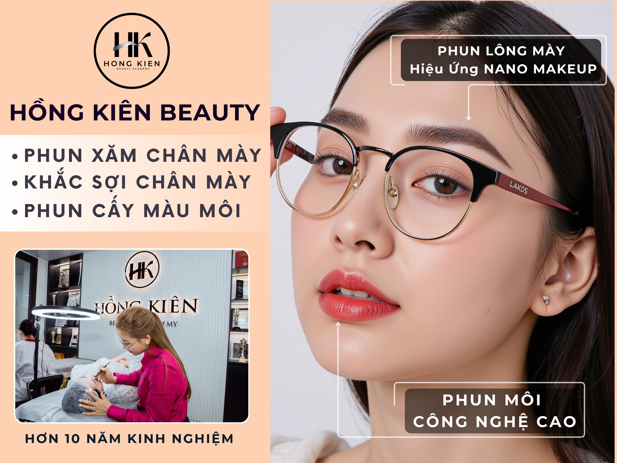 Nếu bạn đang tìm kiếm 1 địa chỉ phun xăm uy tín có những công nghệ kỹ thuật hiện đại nhất, an toàn nhất, đội ngũ chuyên gia giàu kinh nghiệm nhất thì Thẩm Mỹ Hồng Kiên chính là địa chỉ dành cho bạn. Thẩm mỹ Hồng Kiên hay còn được biết đến với tên gọi Phun xăm Hồng Kiên là địa chỉ phun xăm thẩm mỹ uy tín hàng đầu tại Hà Nội với hơn 10 năm kinh nghiệm trong ngành phun xăm thẩm mỹ.